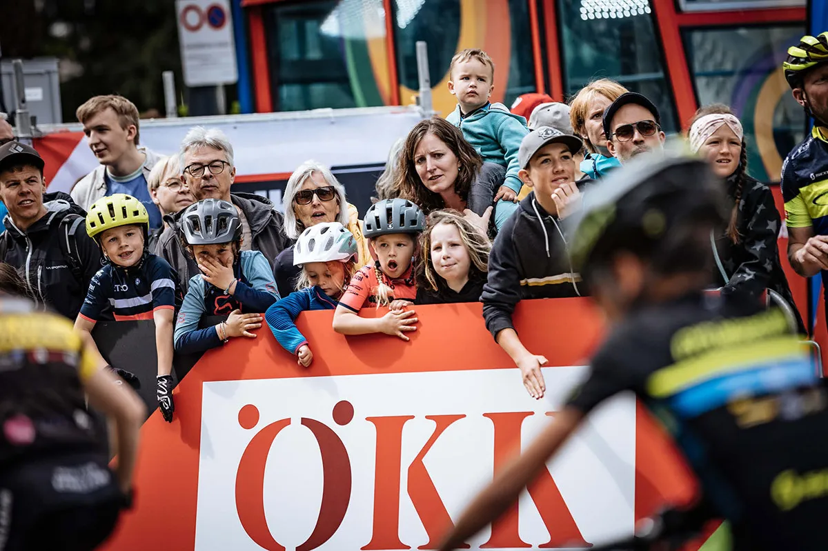 Während dem Rennen an der Bike Revolution in Chur